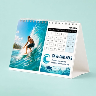 Show details for Desk Tent - A5 - Portrait or Landscape - Design by us